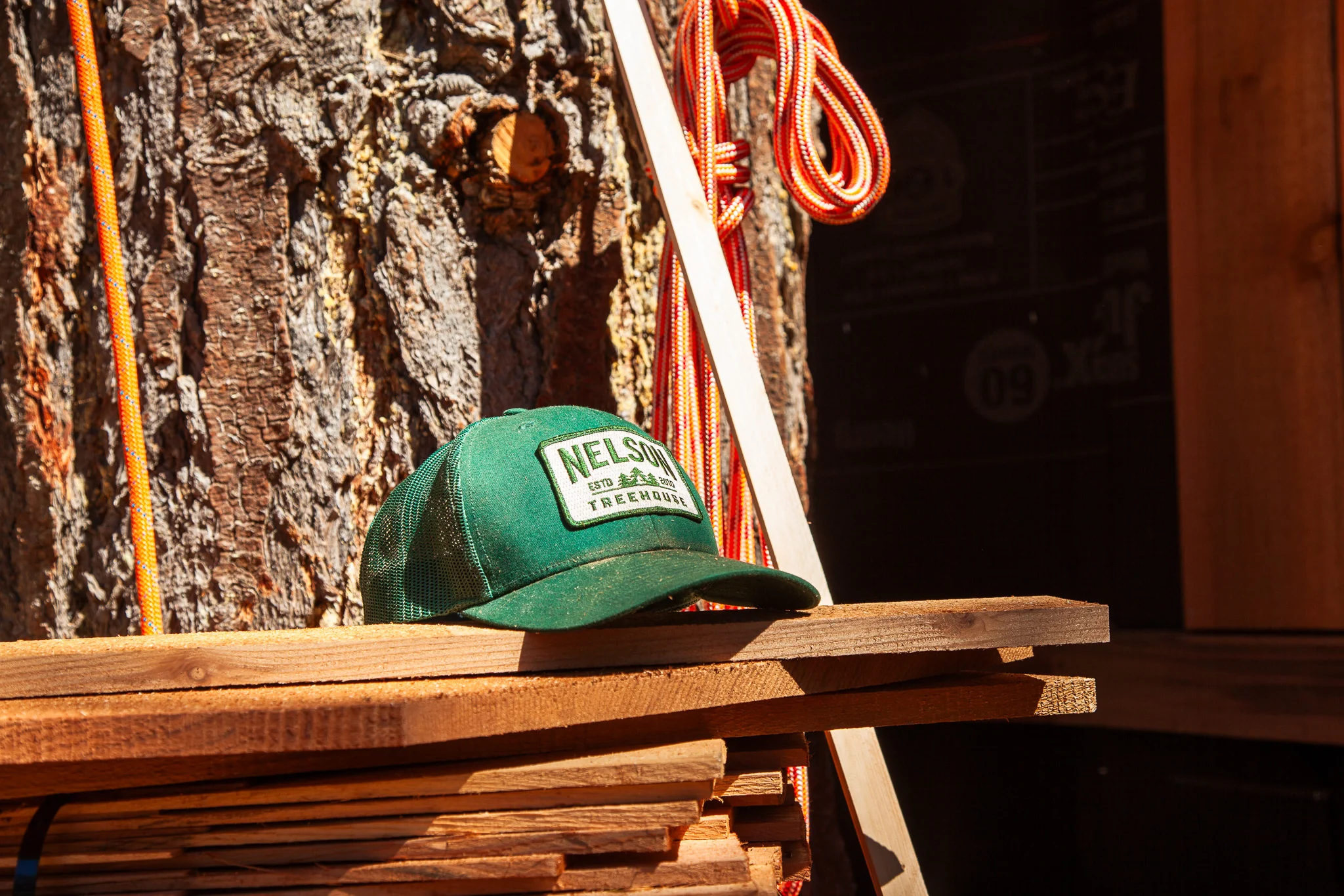 Nelson Treehouse Logo Snapback - Forest Green Trucker Hat | Be In A Tree - Image 3
