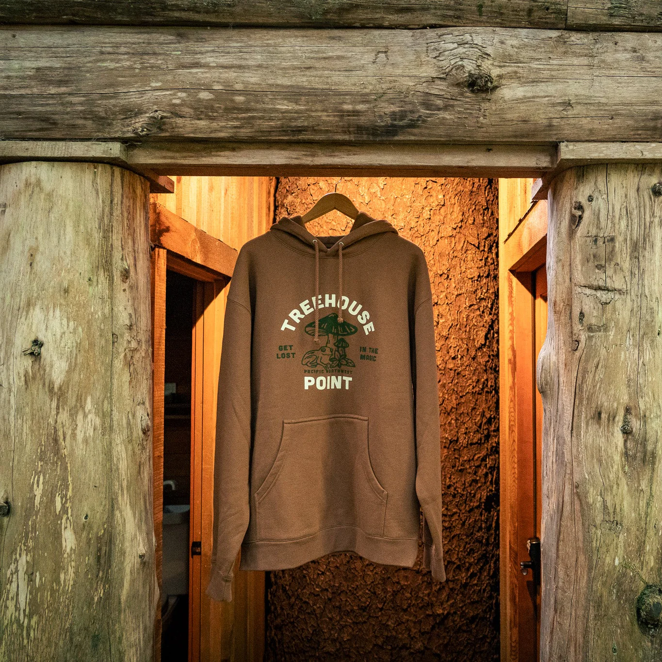 Treehouse Point Get Lost Hoodie - Brown - Image 4